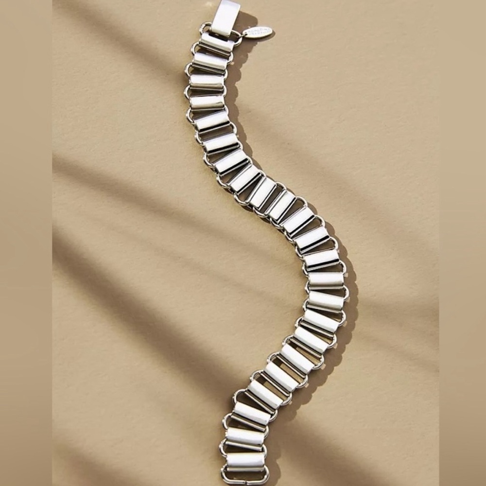 Anthropologie Serafina Ribbon Link Bracelet NWT
